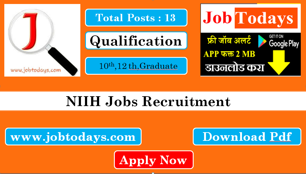 NIIH Jobs Recruitment