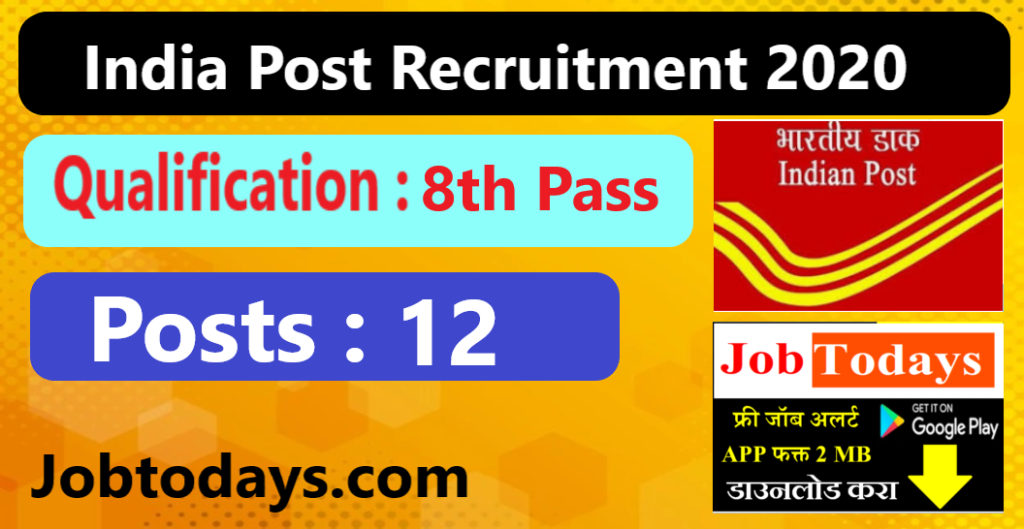 India Post Recruitment 2020 