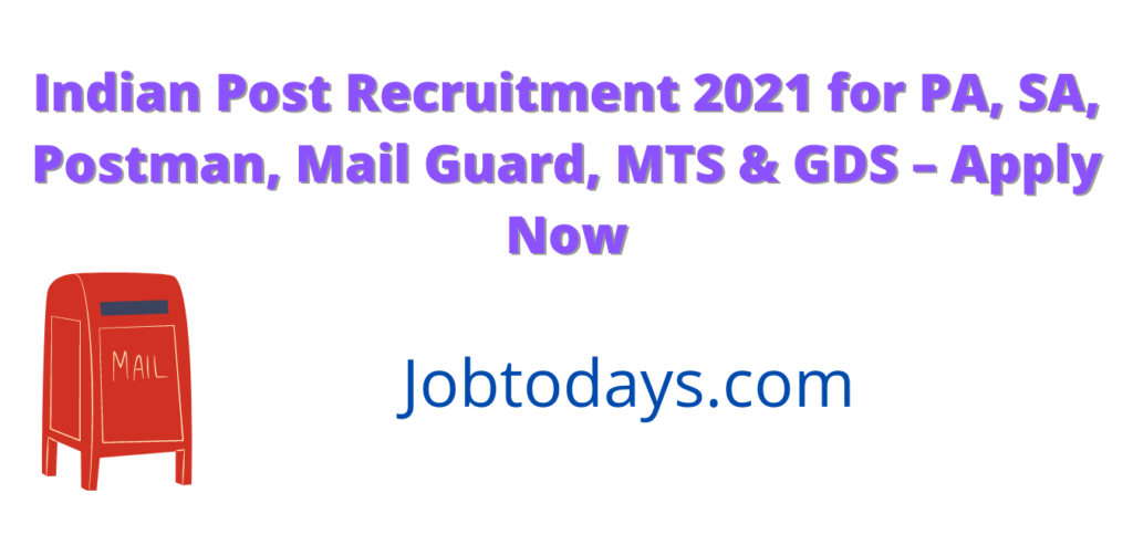 Indian Post Recruitment 2021