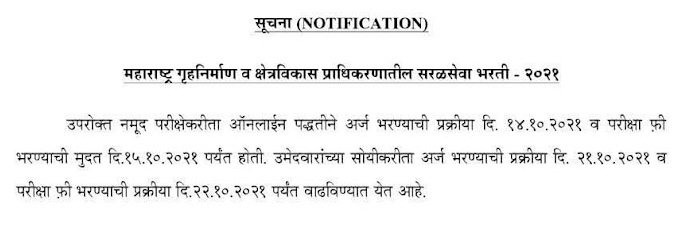 MHADA Recruitment 2021