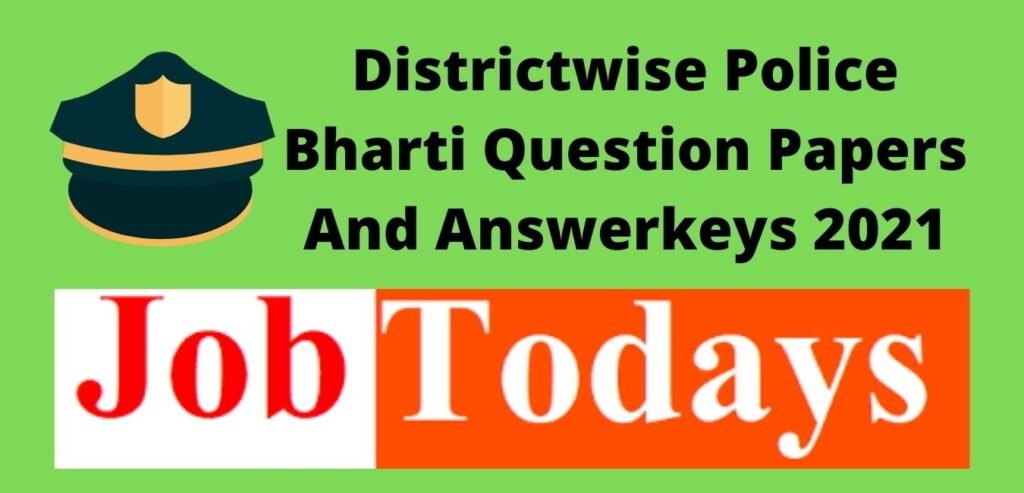 Maharashtra Police Bharti Question Paper Answerkeys 2021