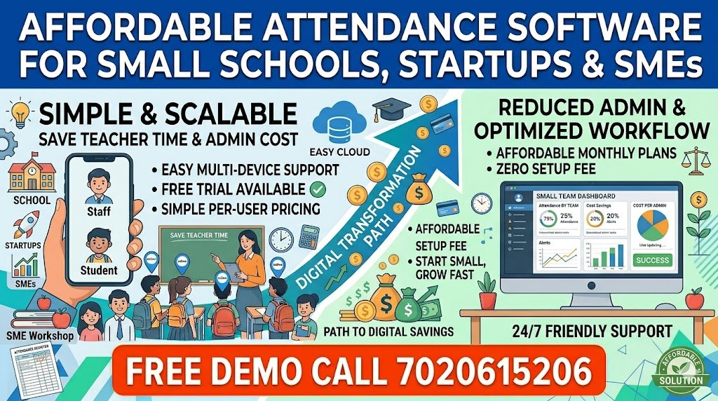 Affordable Attendance Management Software for Small Schools, Startups ...