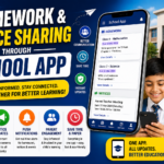 Homework & Notice Sharing Through School App