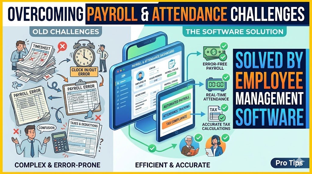 Common Payroll and Attendance Challenges Solved by Employee Management ...